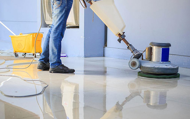 Floor Scrubbing and Buffing Service